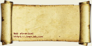 Jovana Pejaković vizit kartica